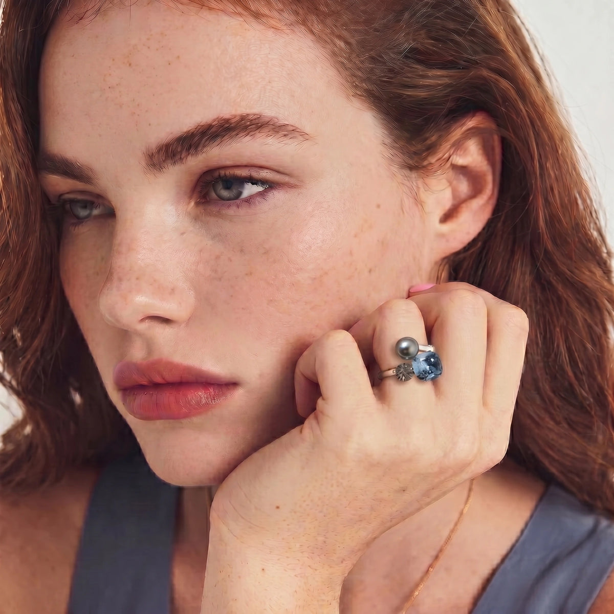 Midnight Trio Ring